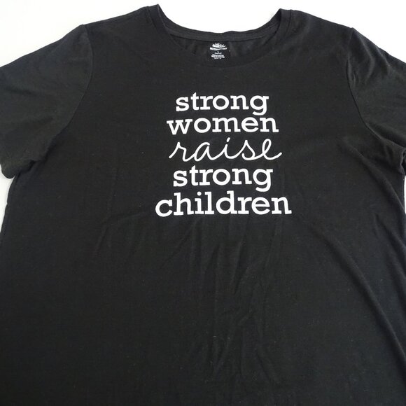 Celebrate Mothers Day Black Graphic Tee T-shirt Women Size L 12 14 Crew Neck - Picture 1 of 8